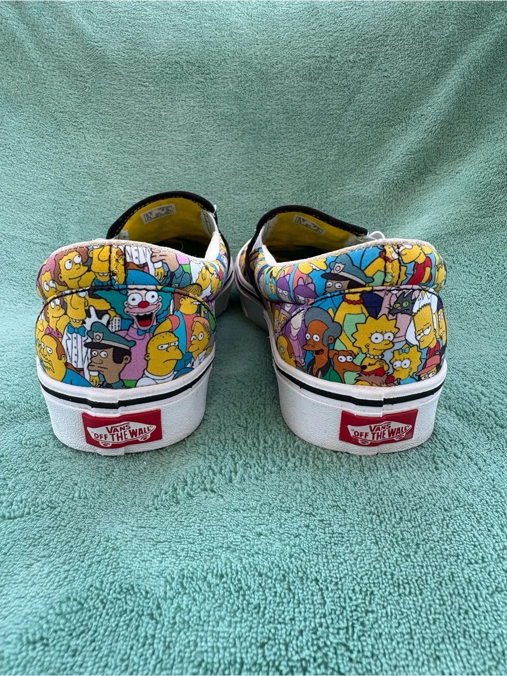 Vans The Simpsons x ComfyCush Slip-On 'Springfield' Sneakers Mens 6.5 Women’s 8